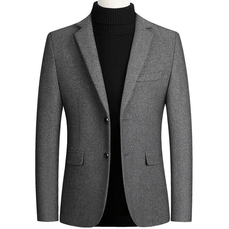 boy Boy Boy 2025 Herbst/Winter Neuer Herren-Wollblazer Business Casual Jacke Einzelanzug Herren_voghion.com