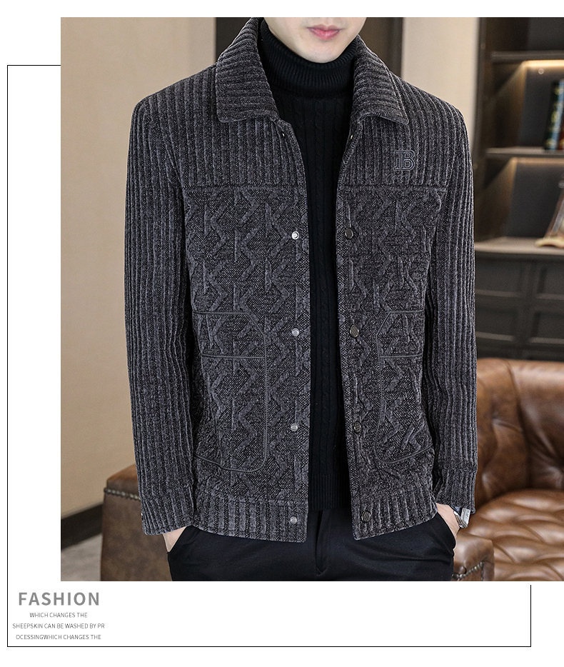 boy Boy Boy Casual Short Thickened Autumn Winter Fleece Trendy Wool Coat Men's Jacket Korean Style New In Stock_voghion.com