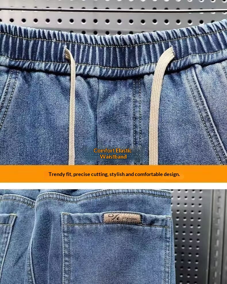 boy Boy Boy Cross-Border Foreign Trade Spring And Autumn Jeans Men's Brand Casual Jogger Loose Versatile Trendy Harem Pants_voghion.com