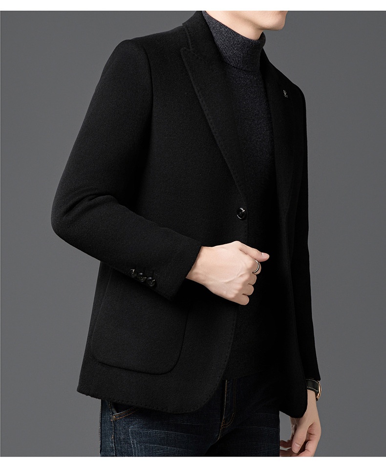 boy Boy Boy Winter New Men's Goose Down Liner Coat With Suit Collar, Trendy Loose Fit For Middle-aged And Young Men, Thickened_voghion.com