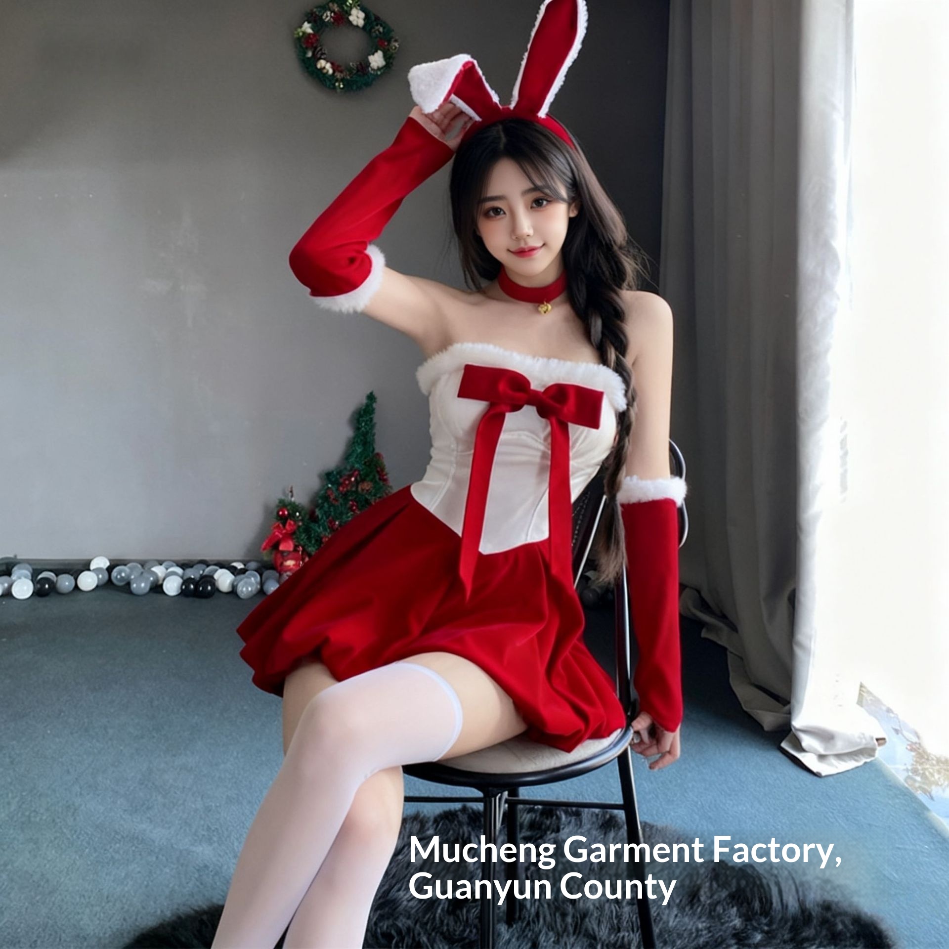 Eros Lab Mucheng Lingerie Sexy Vestito Natalizio Coniglietta Uniforme Tentazione QQNY Passion Set Vestiti Capodanno Battle Robe_voghion.com