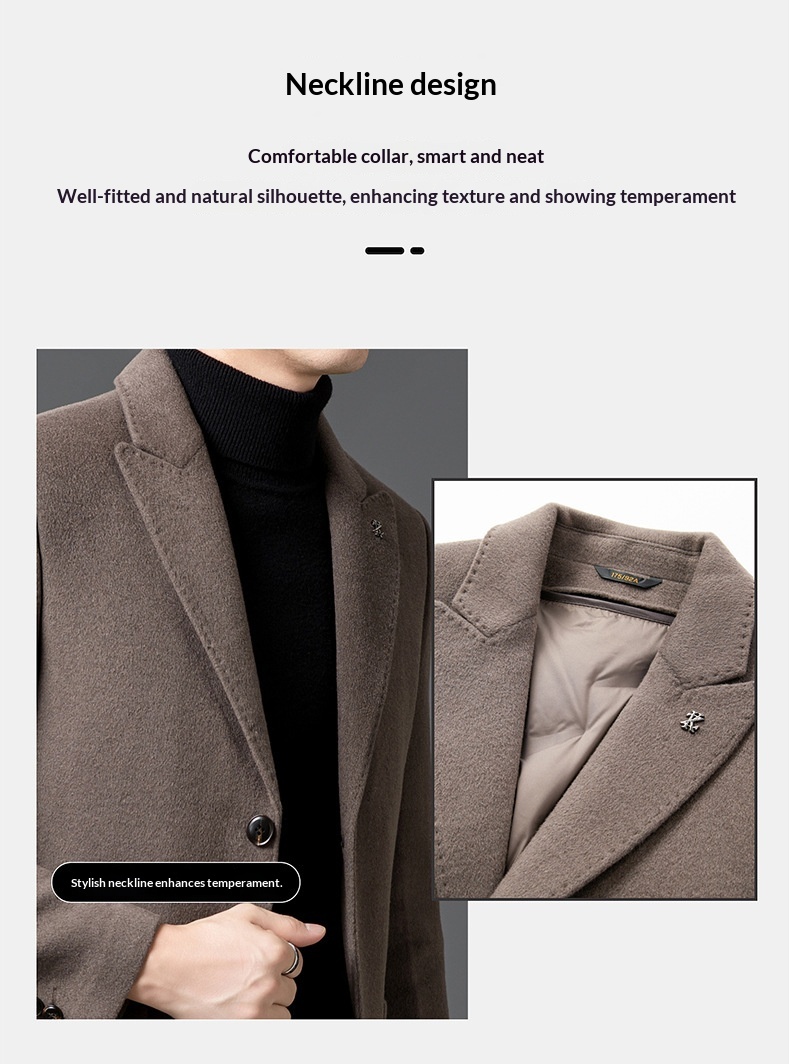 boy Boy Boy Winter New Men's Goose Down Liner Coat With Suit Collar, Trendy Loose Fit For Middle-aged And Young Men, Thickened_voghion.com