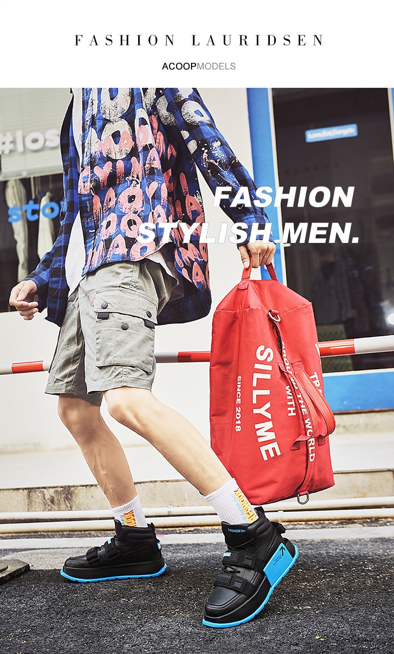 Glide Glide European Station High-Top Thick-Soled Martin Autumn Ins Casual Sneakers Motorcycle Boots Trendy Cycling Men's Shoes_voghion.com