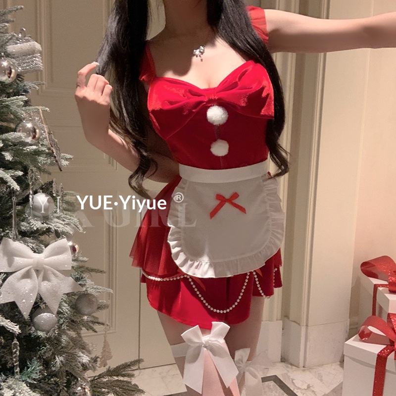Eros Lab Yiyue Original Weihnachtsoutfit Neujahr Roter Koch Sexy Dessous Pure Desire Uniform Temptation Pyjama Set 1098_voghion.com