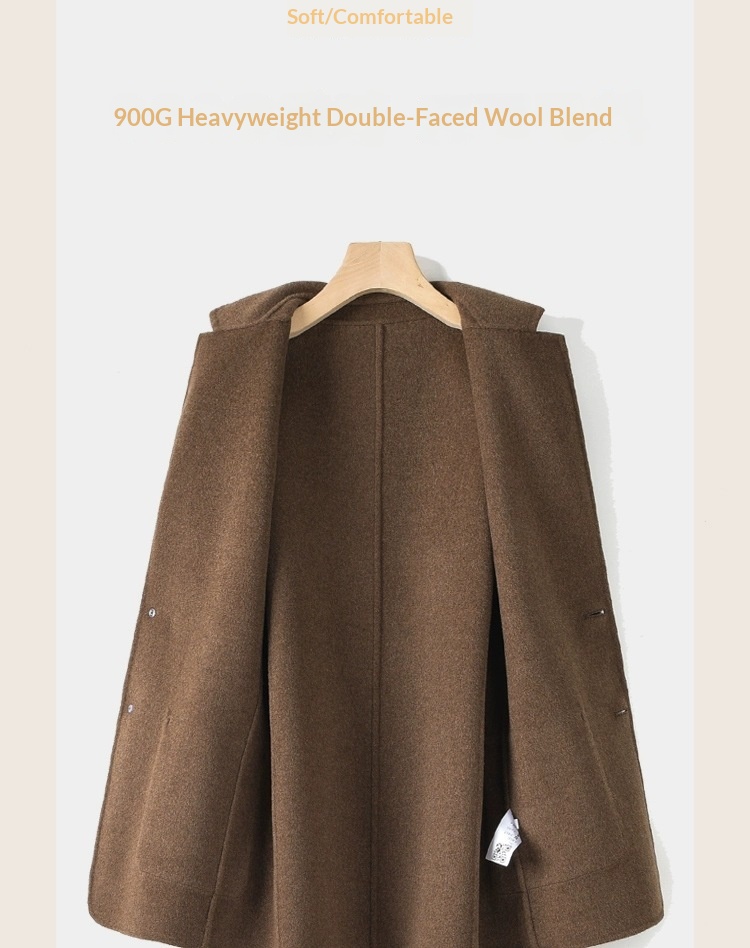 boy Boy Boy Autumn Winter 100% Wool High-End Double-Sided Suit Business Casual Woolen Coat Men's Clothing_voghion.com