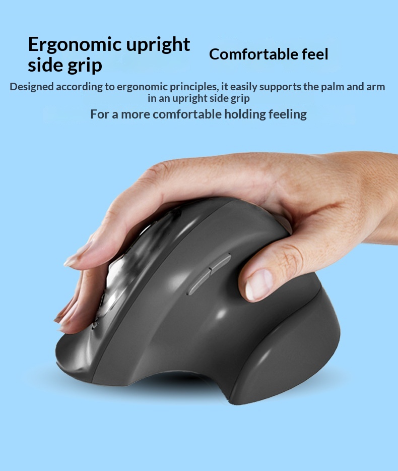 NeoGear Mobile Mouse Dual Mode Three Channel Silent Vertical Wireless In Stock Button Ergonomic_voghion.com