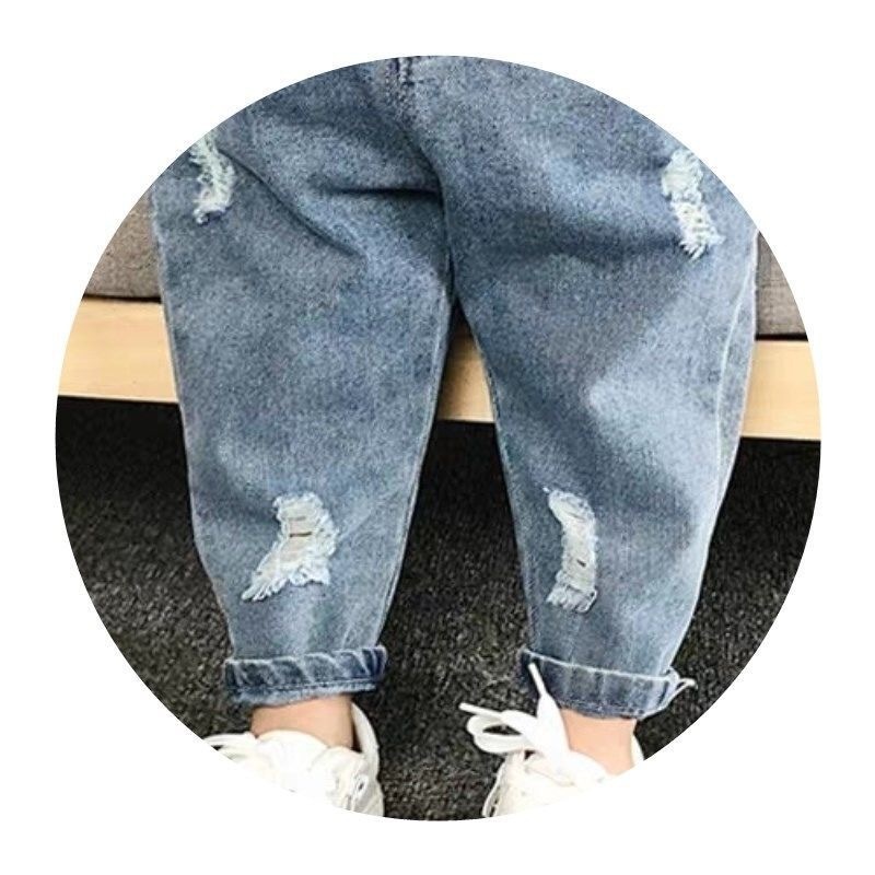 ragazzo Ragazzo Ragazzo Abbigliamento per bambini Jeans strappati per bambini Primavera e autunno Nuovo stile 1-8 anni Ragazze Ragazzi Larghi Lunghi Neonato Elegante Papà_voghion.com