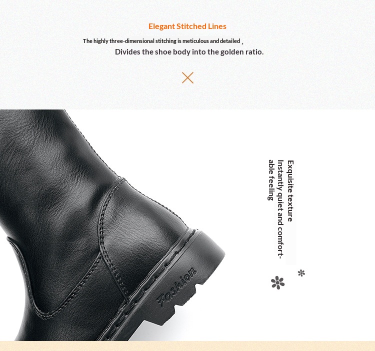 ShoeGlobe ShoeGlobe 2025 Autunno Inverno Nuove Scarpe per Bambini Tinta Unita Lunghi Moda Singolo Principessa Ragazze Stivali per Bambini_voghion.com