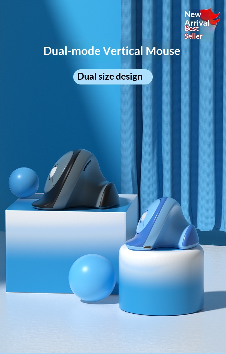 NeoGear Mobile Mouse Dual Mode Three Channel Silent Vertical Wireless In Stock Button Ergonomic_voghion.com