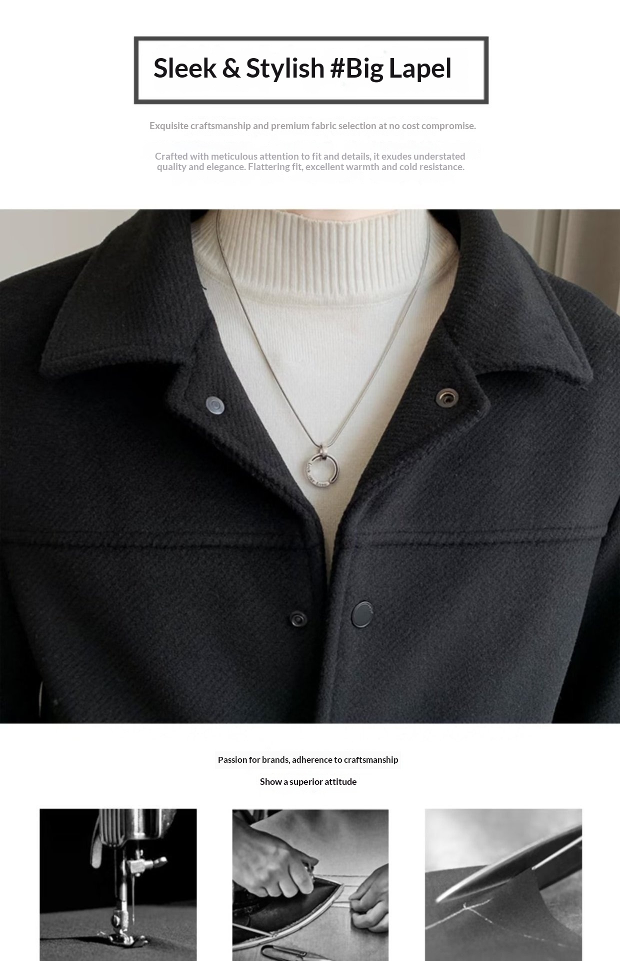 boy Boy Boy Winter Korean Coat Men's Light Mature Style Lapel Woolen Jacket Autumn Trendy Short Slim Fit Versatile Overcoat_voghion.com