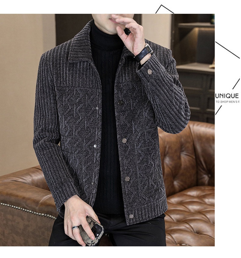 boy Boy Boy Casual Short Thickened Autumn Winter Fleece Trendy Wool Coat Men's Jacket Korean Style New In Stock_voghion.com