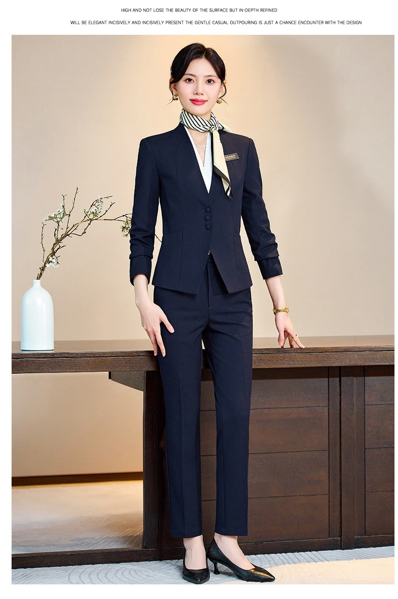 ChicShe Wholesale Sping And Autumn Elegant Slim Fit Hotel Manage Jewely Stoe Gold Shop Pofessional Suit Set Women's_voghion.com