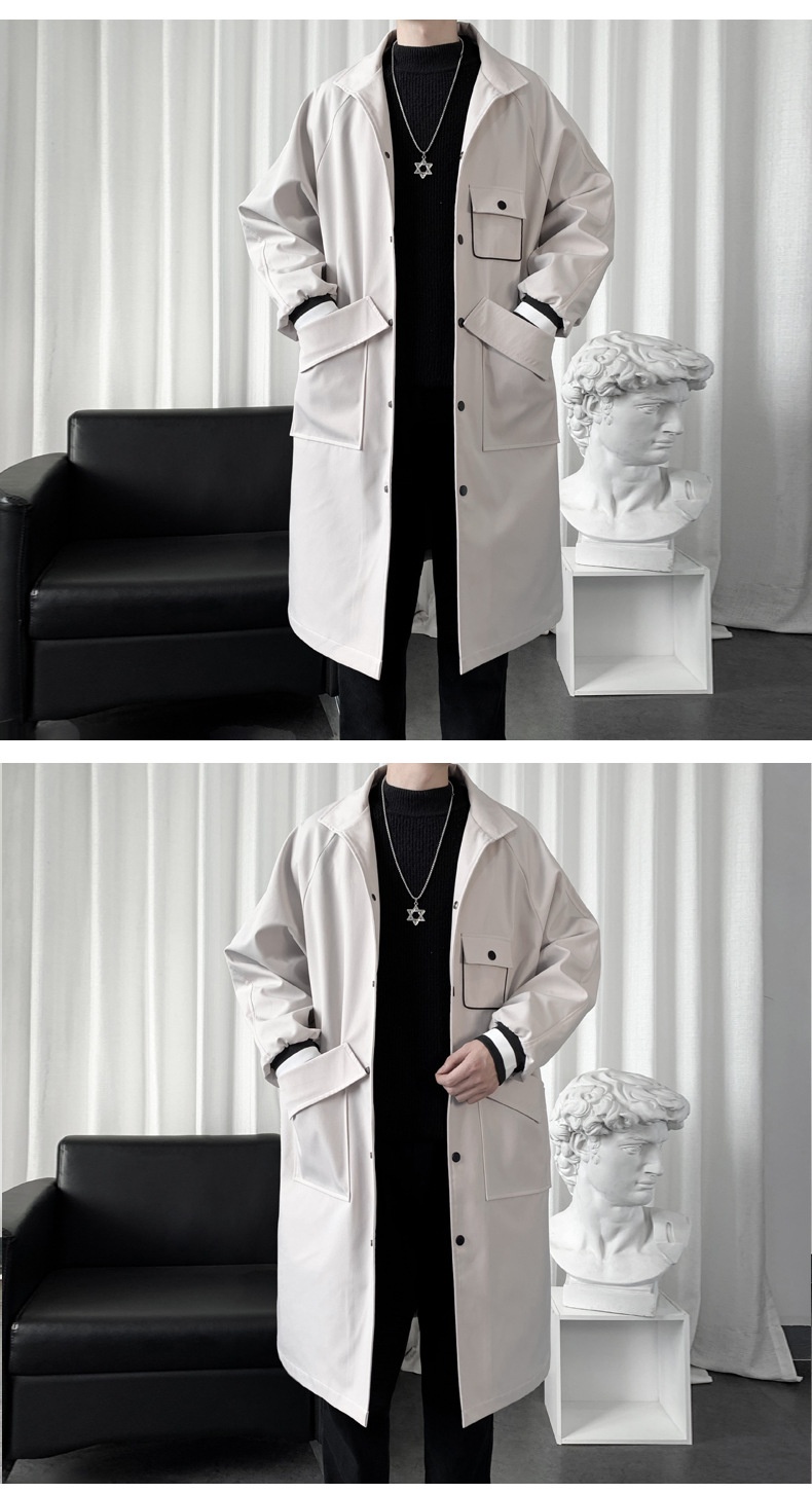 boy Boy Boy 2022 New Autumn Winter Trench Mid-Length Elegant Over-the-Knee Coat Men Mature Style_voghion.com