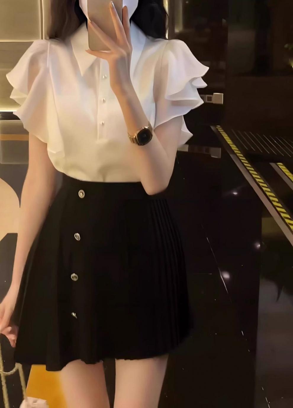 ChicShe High-End Egant Korean Salt Sty Outfit Mature JK Uniform Dress Two-Piece Set For Women Summer Straight Hair Direct_voghion.com