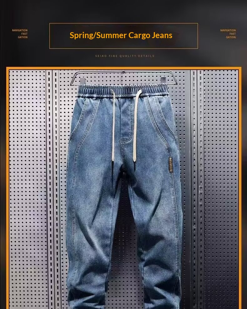 boy Boy Boy Cross-Border Foreign Trade Spring And Autumn Jeans Men's Brand Casual Jogger Loose Versatile Trendy Harem Pants_voghion.com