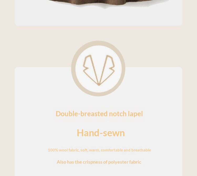 boy Boy Boy Autumn Winter 100% Wool High-End Double-Sided Suit Business Casual Woolen Coat Men's Clothing_voghion.com