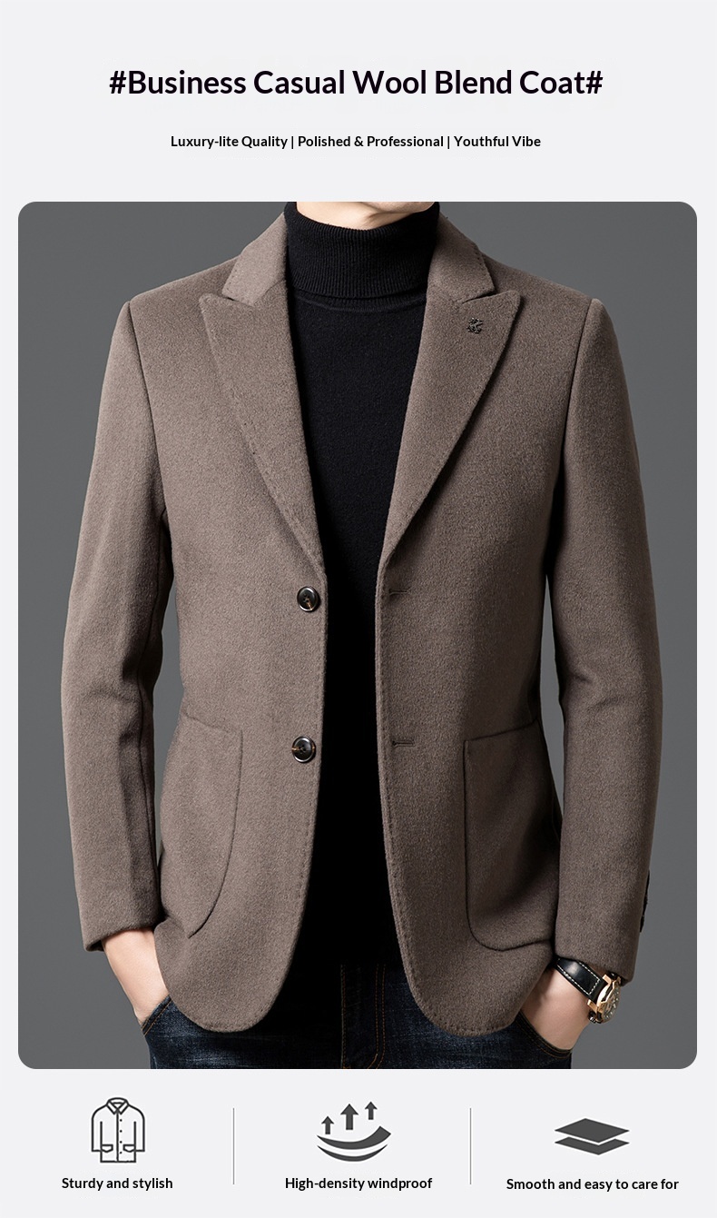 boy Boy Boy Winter New Men's Goose Down Liner Coat With Suit Collar, Trendy Loose Fit For Middle-aged And Young Men, Thickened_voghion.com
