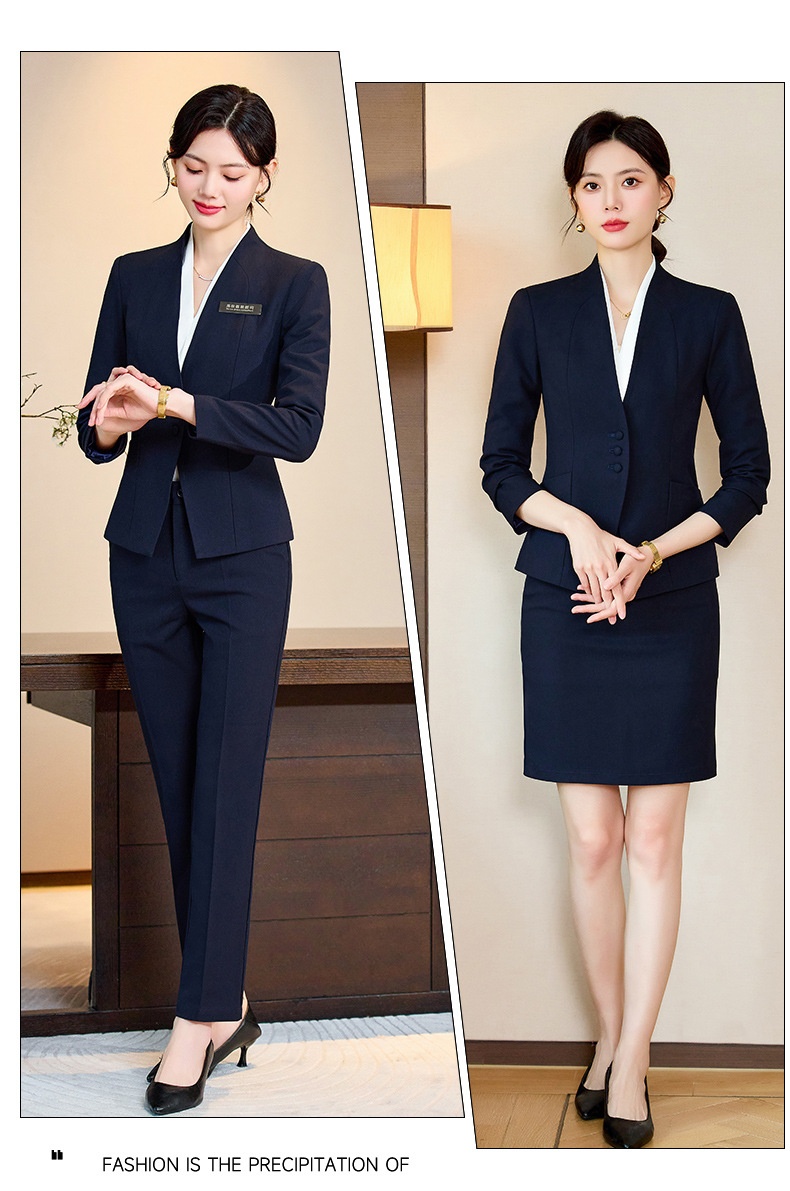 ChicShe Wholesale Sping And Autumn Elegant Slim Fit Hotel Manage Jewely Stoe Gold Shop Pofessional Suit Set Women's_voghion.com