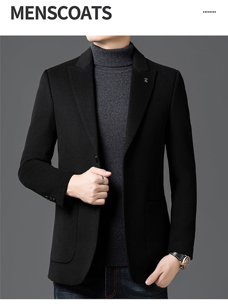 boy Boy Boy Winter New Men's Goose Down Liner Coat With Suit Collar, Trendy Loose Fit For Middle-aged And Young Men, Thickened_voghion.com
