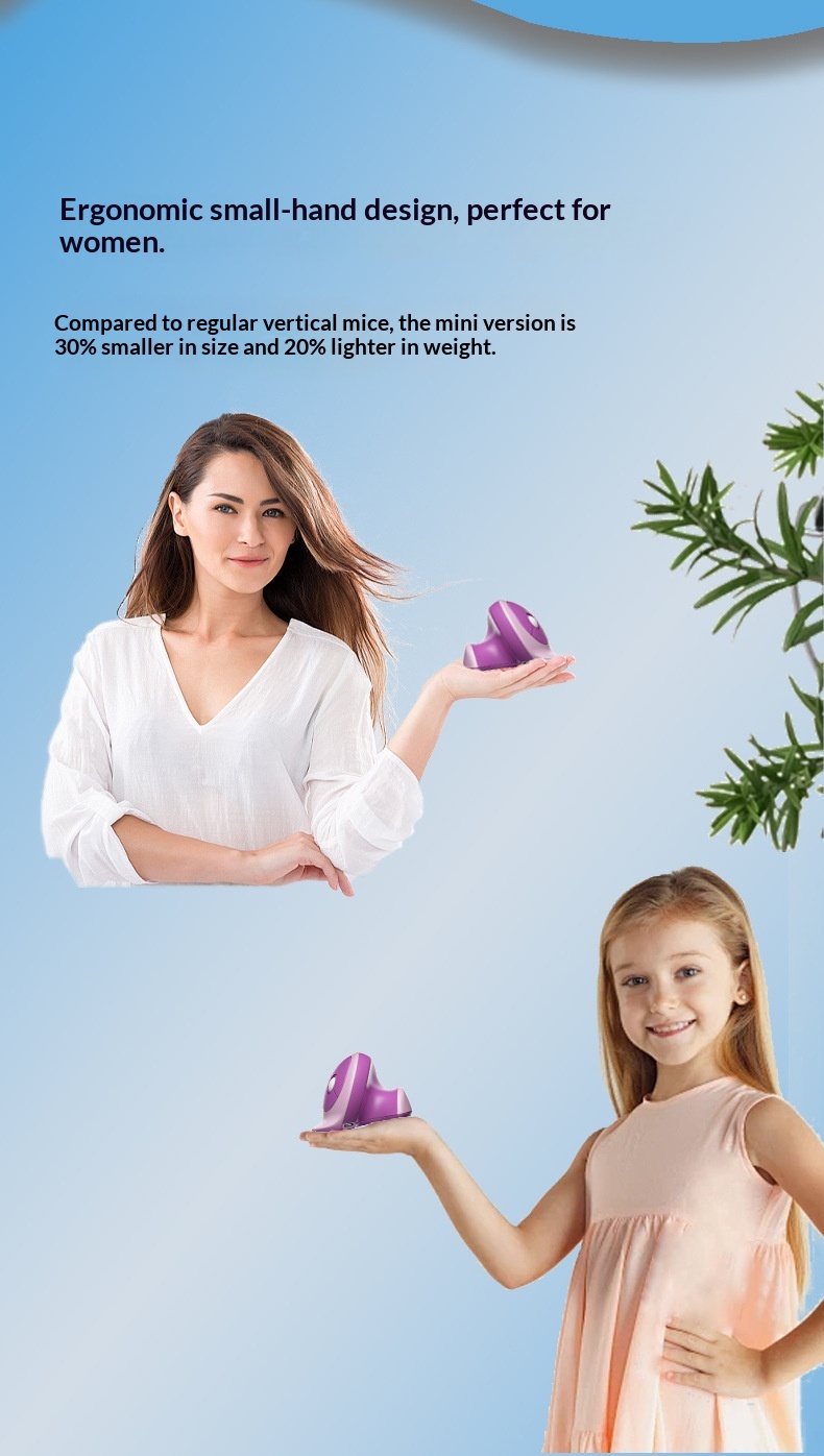 NeoGear Mobile Mouse Dual Mode Three Channel Silent Vertical Wireless In Stock Button Ergonomic_voghion.com