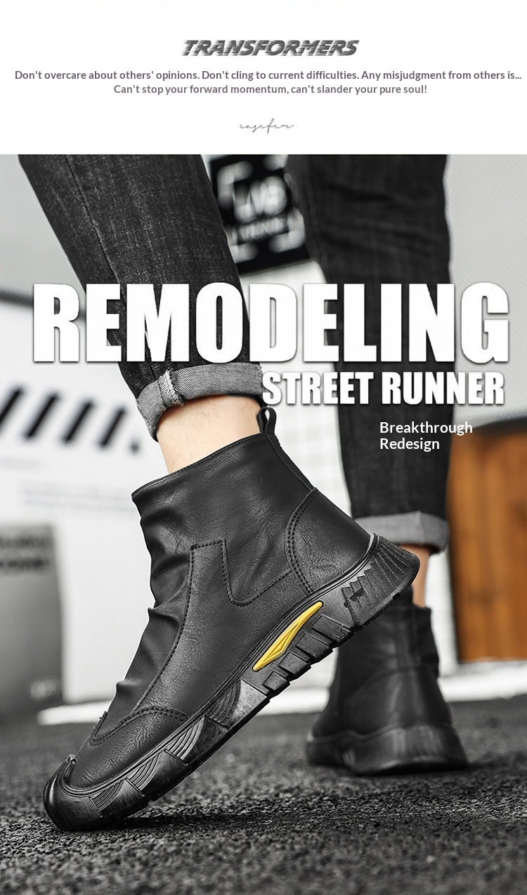 Chaussures de travail Glide Labor Protection pour hommes, imperméables, antidérapantes, résistantes à l'usure, polyvalentes et adaptées à une utilisation en extérieur, au bureau ou au travail._voghion.com