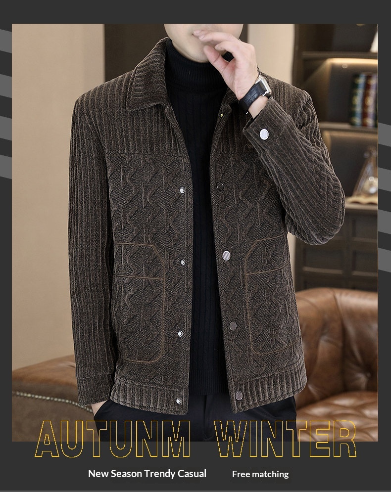boy Boy Boy Casual Short Thickened Autumn Winter Fleece Trendy Wool Coat Men's Jacket Korean Style New In Stock_voghion.com