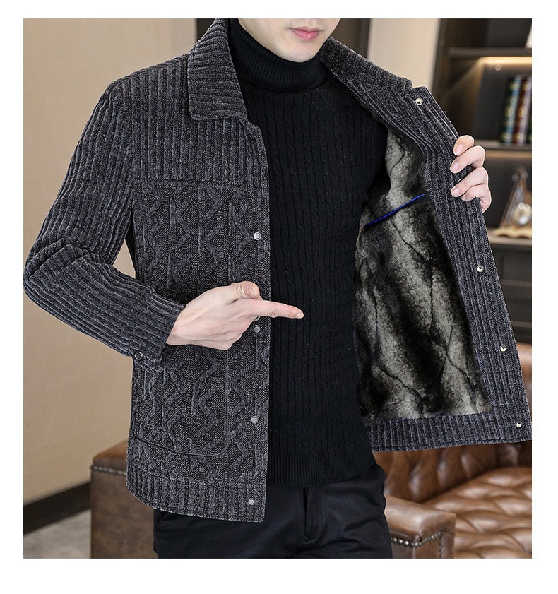 boy Boy Boy Casual Short Thickened Autumn Winter Fleece Trendy Wool Coat Men's Jacket Korean Style New In Stock_voghion.com