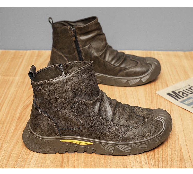 Chaussures de travail Glide Labor Protection pour hommes, imperméables, antidérapantes, résistantes à l'usure, polyvalentes et adaptées à une utilisation en extérieur, au bureau ou au travail._voghion.com