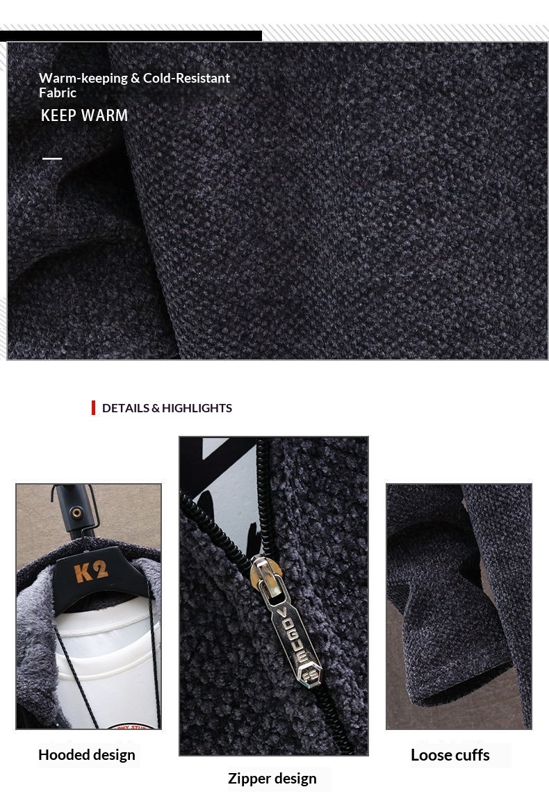 boy Boy Boy High-Quality Autumn Winter New Men's Casual Mid-Length Versatile Fleece Knit Cardigan Trench Coat Jacket_voghion.com