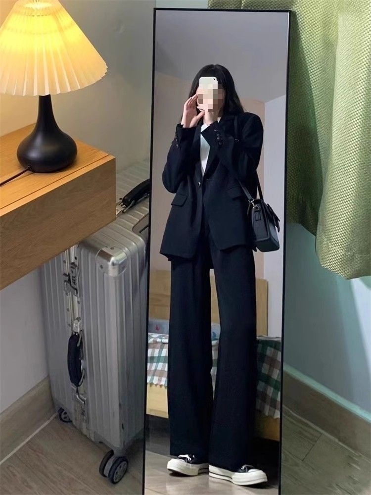 ChicShe Black Set Women 2025 Spring And Autumn New Fashion Casual Professional Formal Suit For Big Interview With Free Shipping_voghion.com