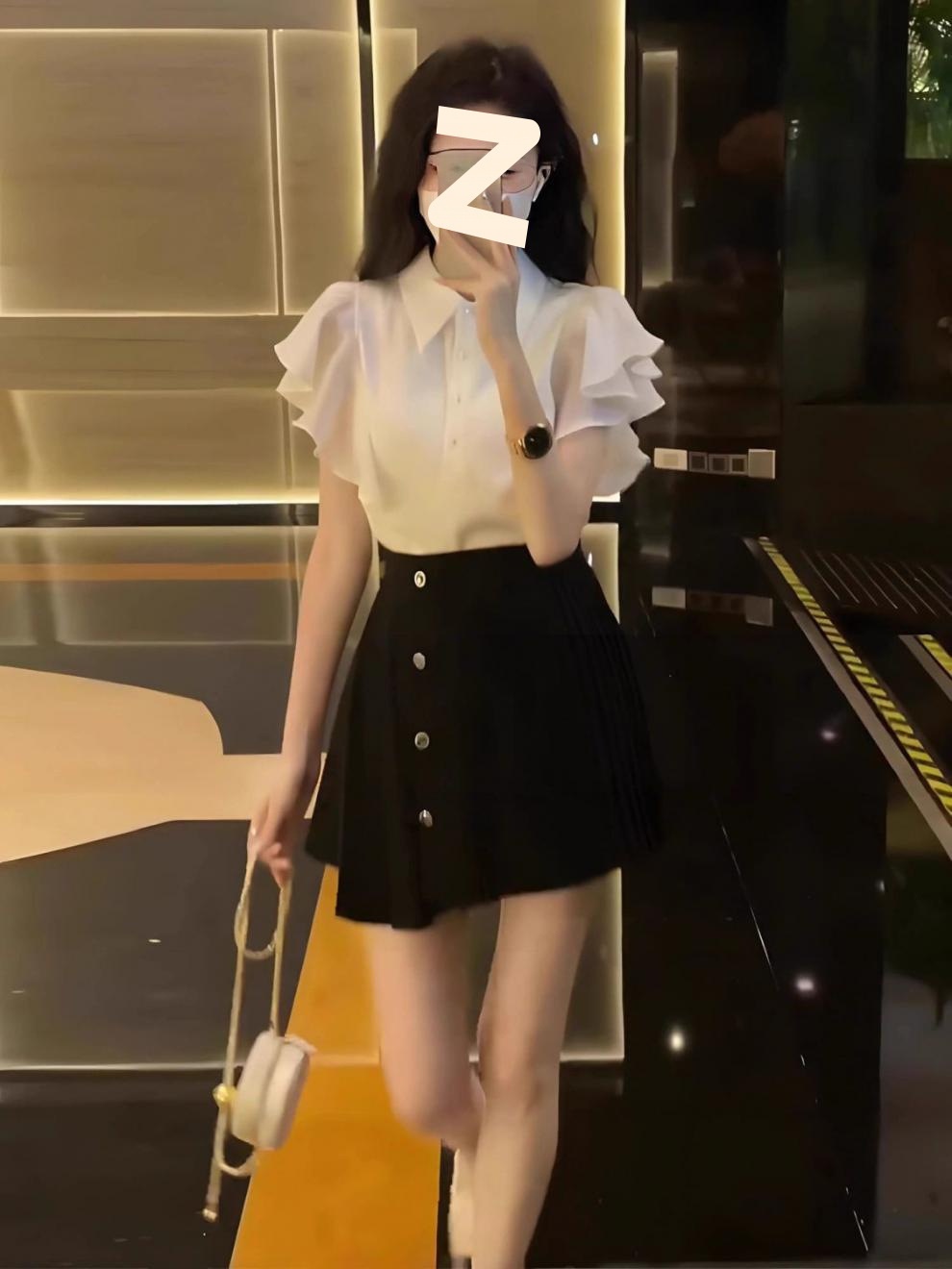 ChicShe High-End Egant Korean Salt Sty Outfit Mature JK Uniform Dress Two-Piece Set For Women Summer Straight Hair Direct_voghion.com