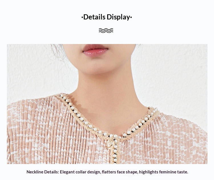 ChicShe Miyake Style Elegant Socialite Short Coat For Women European Goods 2023 Autumn New High-end Pleated Two-piece Set_voghion.com