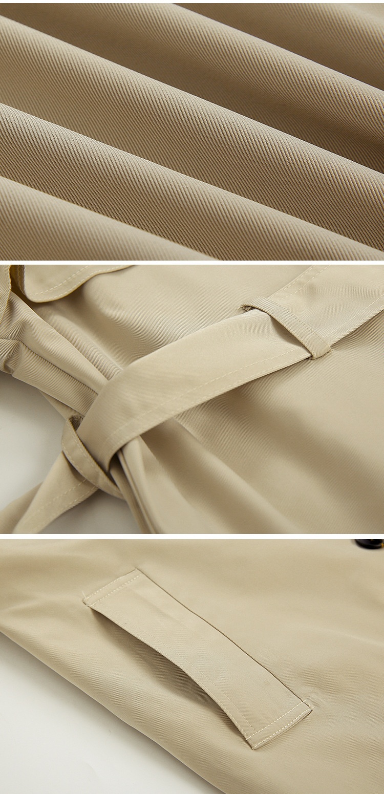 boy Boy Boy Autumn Winter Men's Hong Kong Style Double-Breasted Mid-Length Trench Coat Stylish Over-the-Knee Cape Loose Overcoat_voghion.com