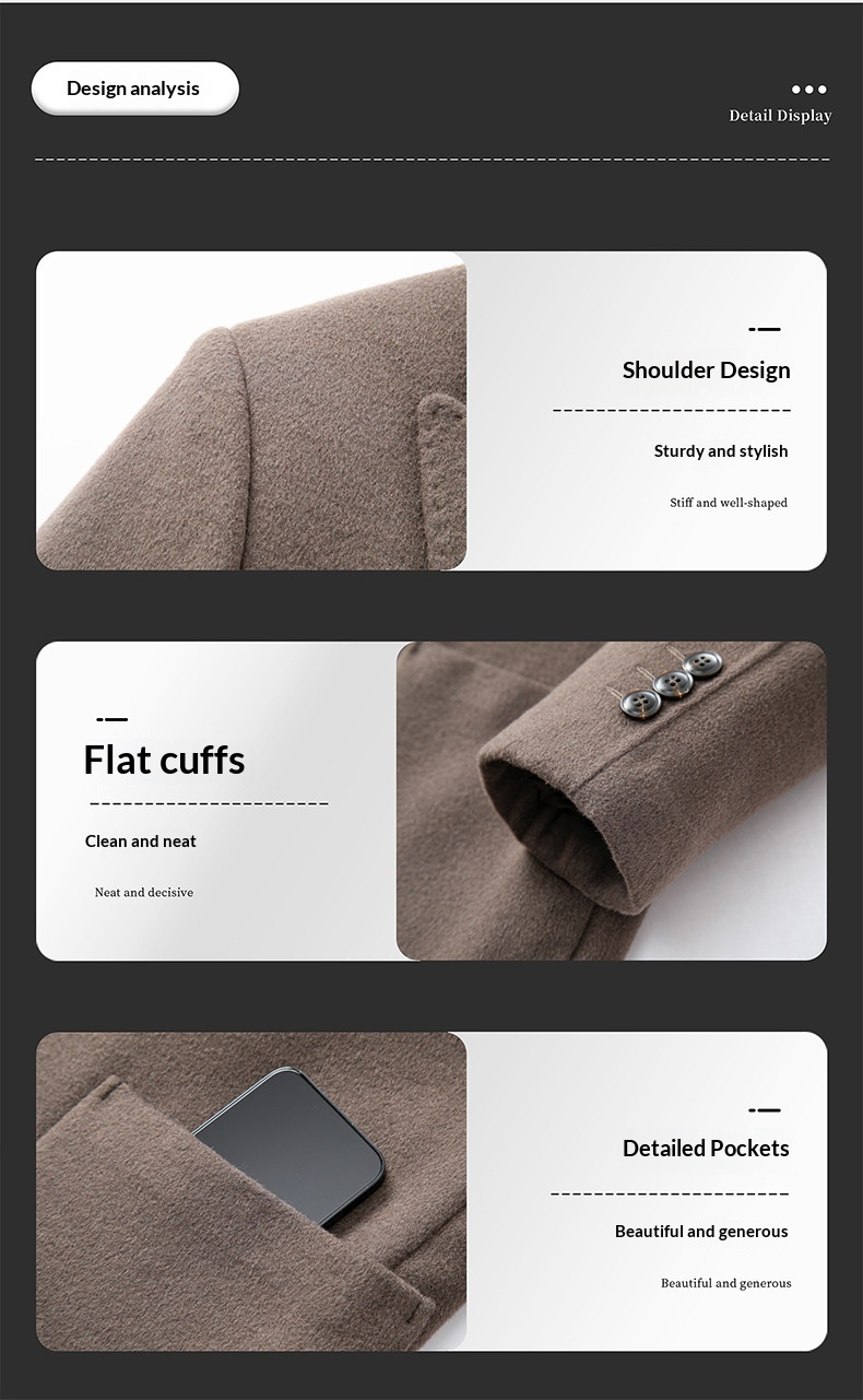 boy Boy Boy Winter New Men's Goose Down Liner Coat With Suit Collar, Trendy Loose Fit For Middle-aged And Young Men, Thickened_voghion.com