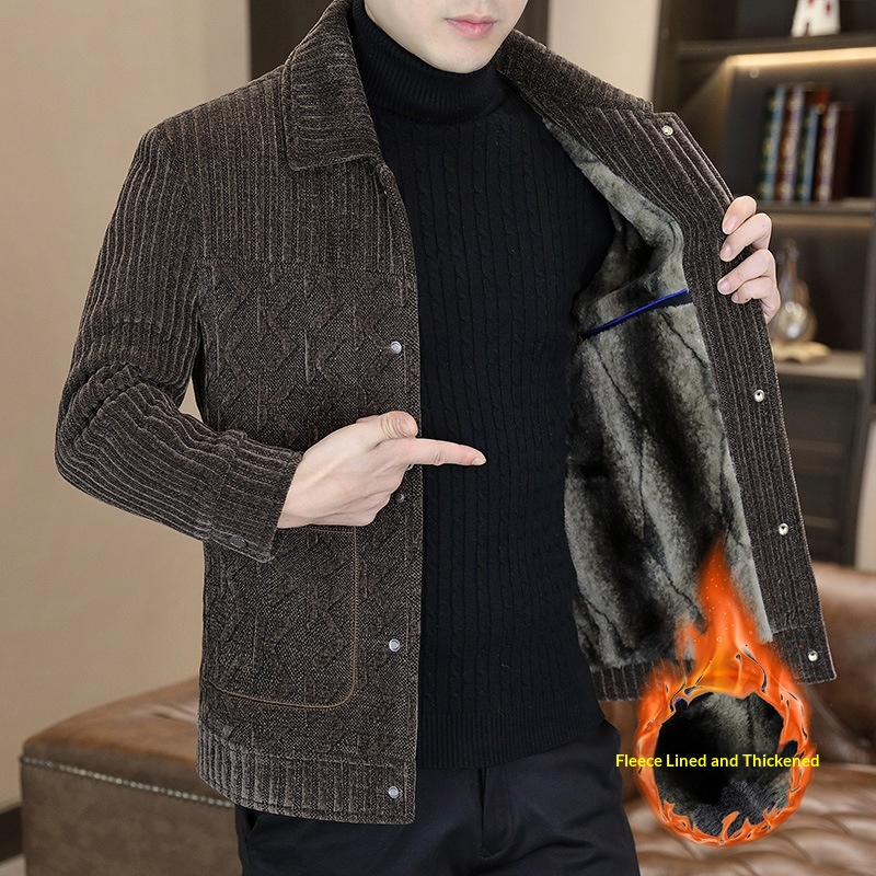 boy Boy Boy Casual Short Thickened Autumn Winter Fleece Trendy Wool Coat Men's Jacket Korean Style New In Stock_voghion.com
