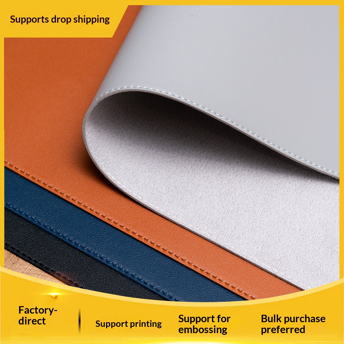 Tapis de souris NeoGear extra large, résistant à la saleté, double face en cuir, anti-rayures et résistant à l'usure, pour le jeu, le bureau ou l'ordinateur._voghion.com