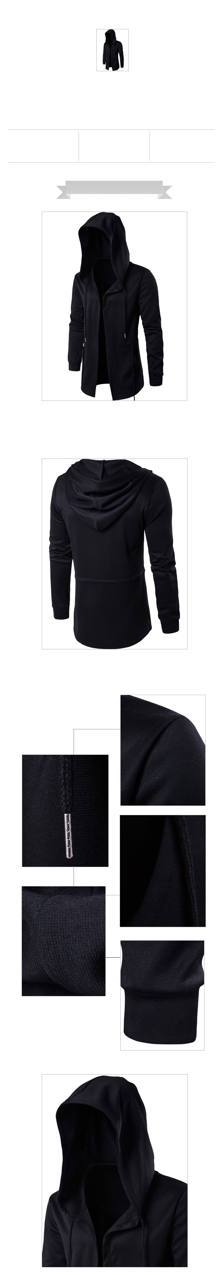 boy Boy Boy 2020 Autumn Dark Style Men's Trench Coat Medium-Length Cloak Wizard Cape Hooded Jacket Plus Size XD045_voghion.com