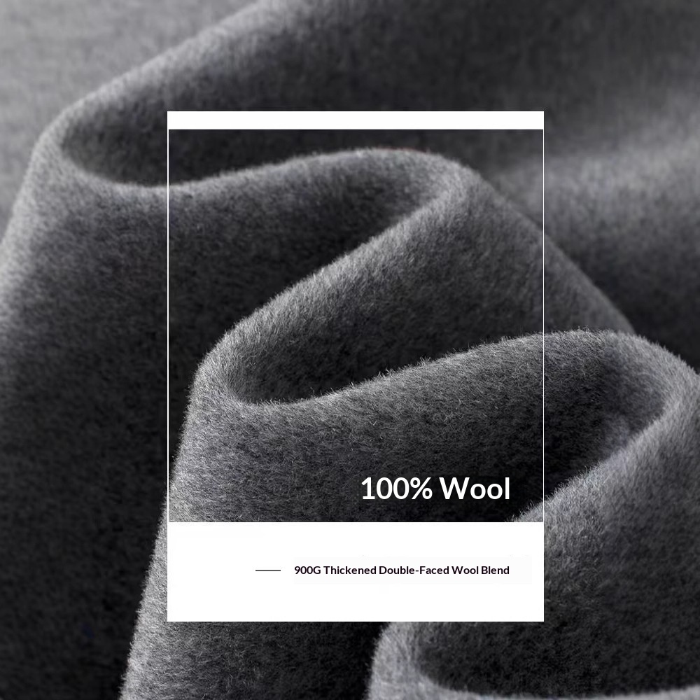 boy Boy Boy Autumn Winter 100% Wool High-End Double-Sided Suit Business Casual Woolen Coat Men's Clothing_voghion.com