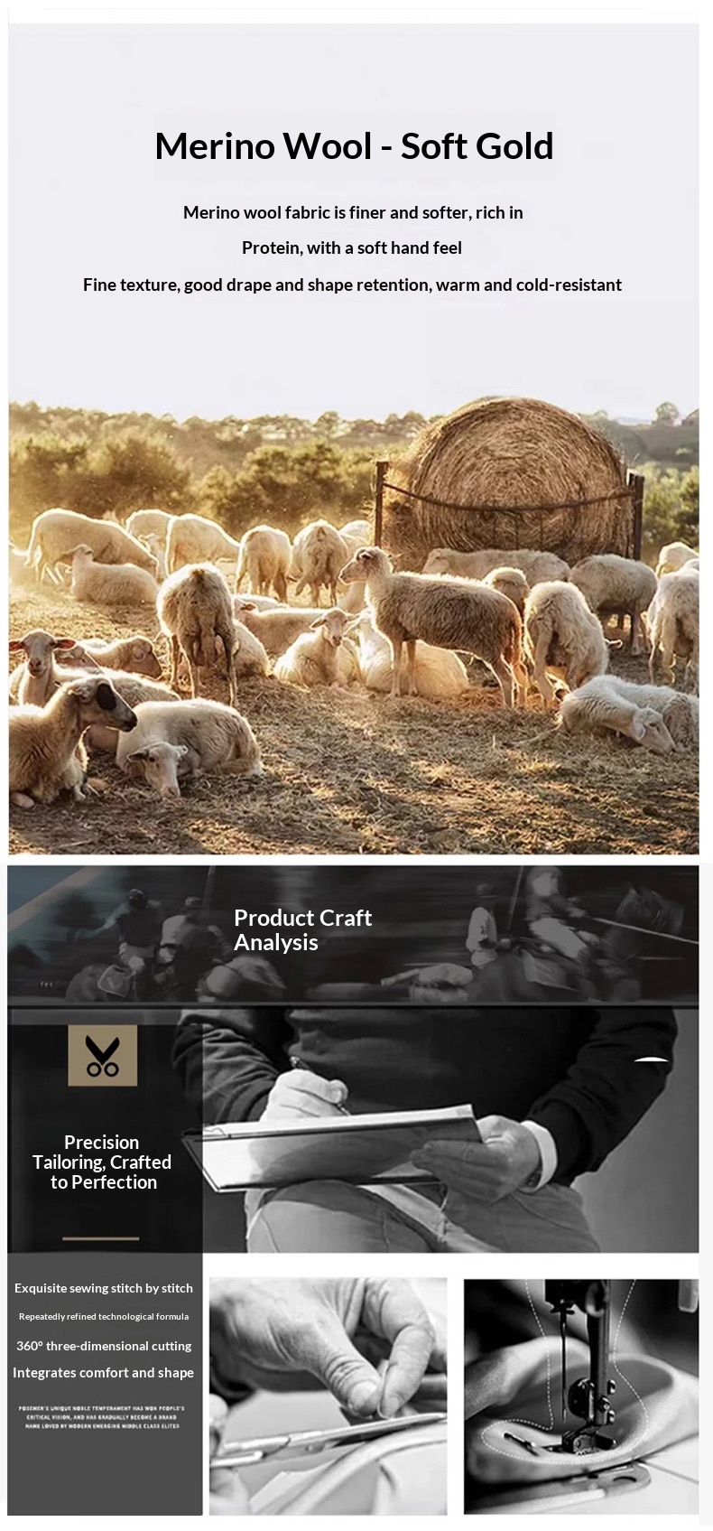 boy Boy Boy Men's 100% Double-Sided Wool Coat Autumn Winter Light Business Mid-Length Down Liner Suit Collar Woolen Jacket_voghion.com