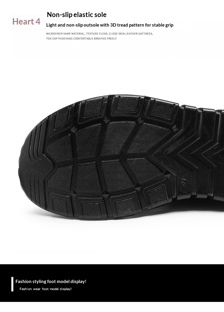 Chaussures de travail Glide Labor Protection pour hommes, imperméables, antidérapantes, résistantes à l'usure, polyvalentes et adaptées à une utilisation en extérieur, au bureau ou au travail._voghion.com