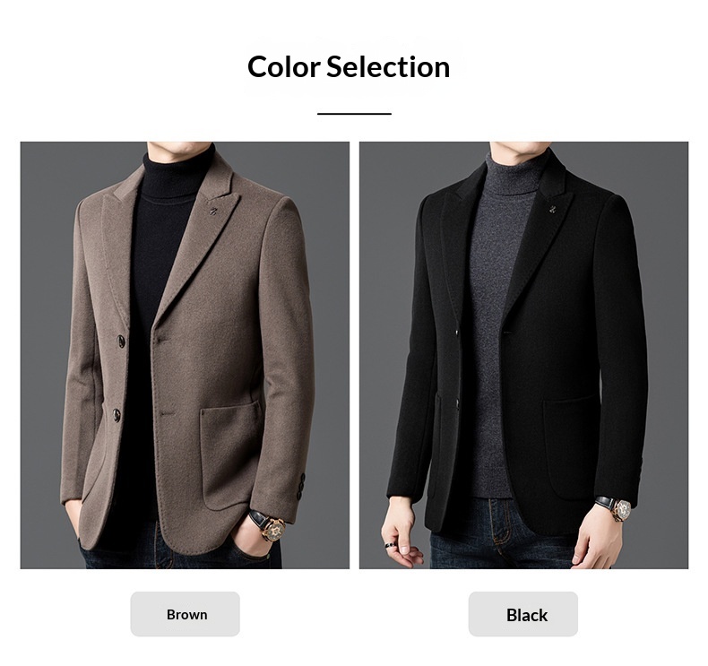 boy Boy Boy Winter New Men's Goose Down Liner Coat With Suit Collar, Trendy Loose Fit For Middle-aged And Young Men, Thickened_voghion.com
