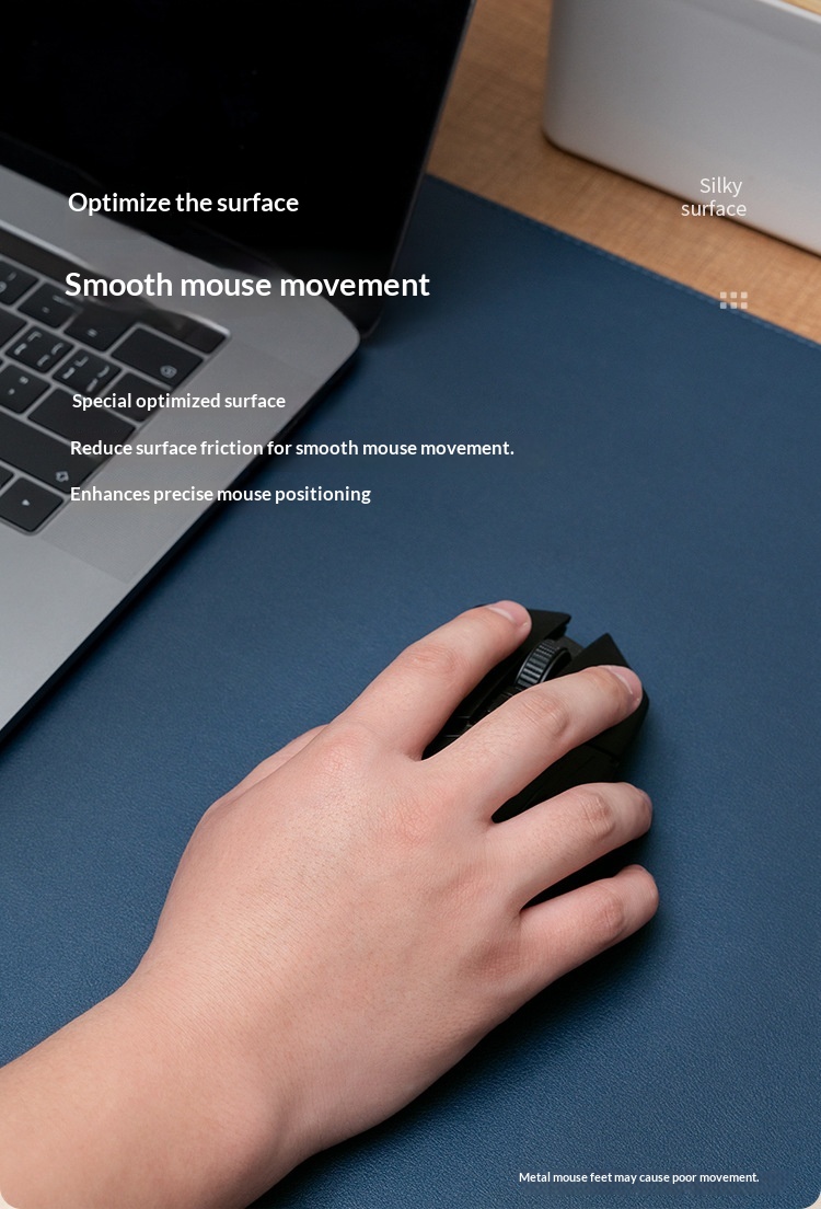 Tapis de souris NeoGear extra large, résistant à la saleté, double face en cuir, anti-rayures et résistant à l'usure, pour le jeu, le bureau ou l'ordinateur._voghion.com