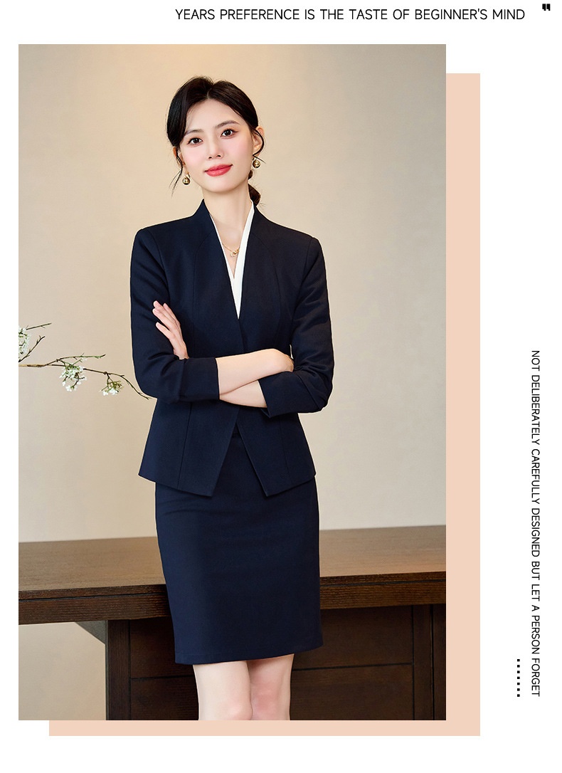 ChicShe Wholesale Sping And Autumn Elegant Slim Fit Hotel Manage Jewely Stoe Gold Shop Pofessional Suit Set Women's_voghion.com