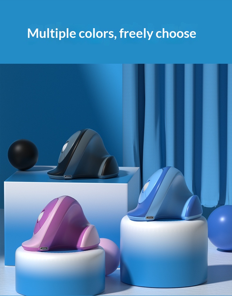 NeoGear Mobile Mouse Dual Mode Three Channel Silent Vertical Wireless In Stock Button Ergonomic_voghion.com