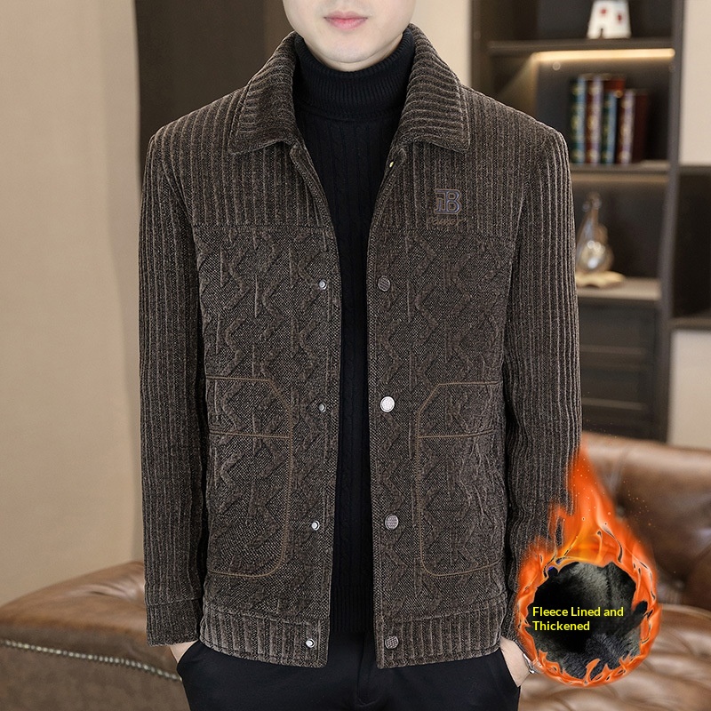 boy Boy Boy Casual Short Thickened Autumn Winter Fleece Trendy Wool Coat Men's Jacket Korean Style New In Stock_voghion.com
