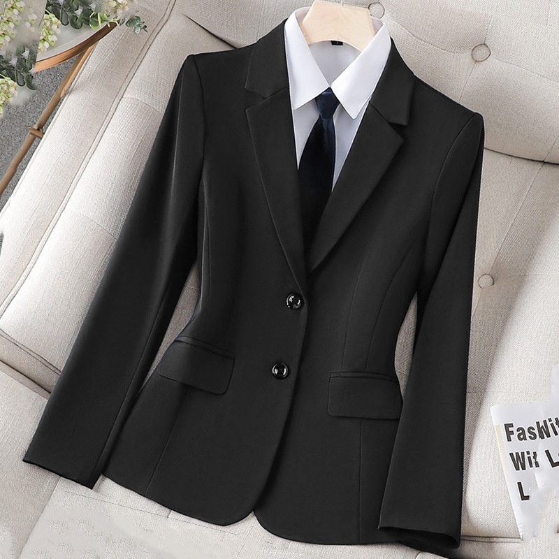 ChicShe Professional Suit Set For Women Hotel Front Desk Manager Workwear Autumn Winter Elegant Civil Servant Formal Small_voghion.com
