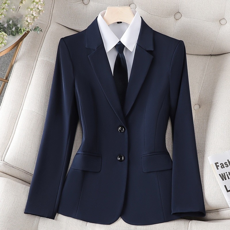ChicShe Professional Suit Set For Women Hotel Front Desk Manager Workwear Autumn Winter Elegant Civil Servant Formal Small_voghion.com