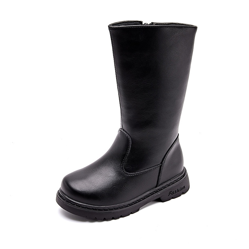 ShoeGlobe ShoeGlobe 2025 Autunno Inverno Nuove Scarpe per Bambini Tinta Unita Lunghi Moda Singolo Principessa Ragazze Stivali per Bambini_voghion.com