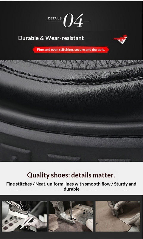 Glide Winter Thickened Fleece Waterproof Leather Shoes Men, Non-Slip Casual Warm Elderly Shoes, Snow Boots For Men_voghion.com