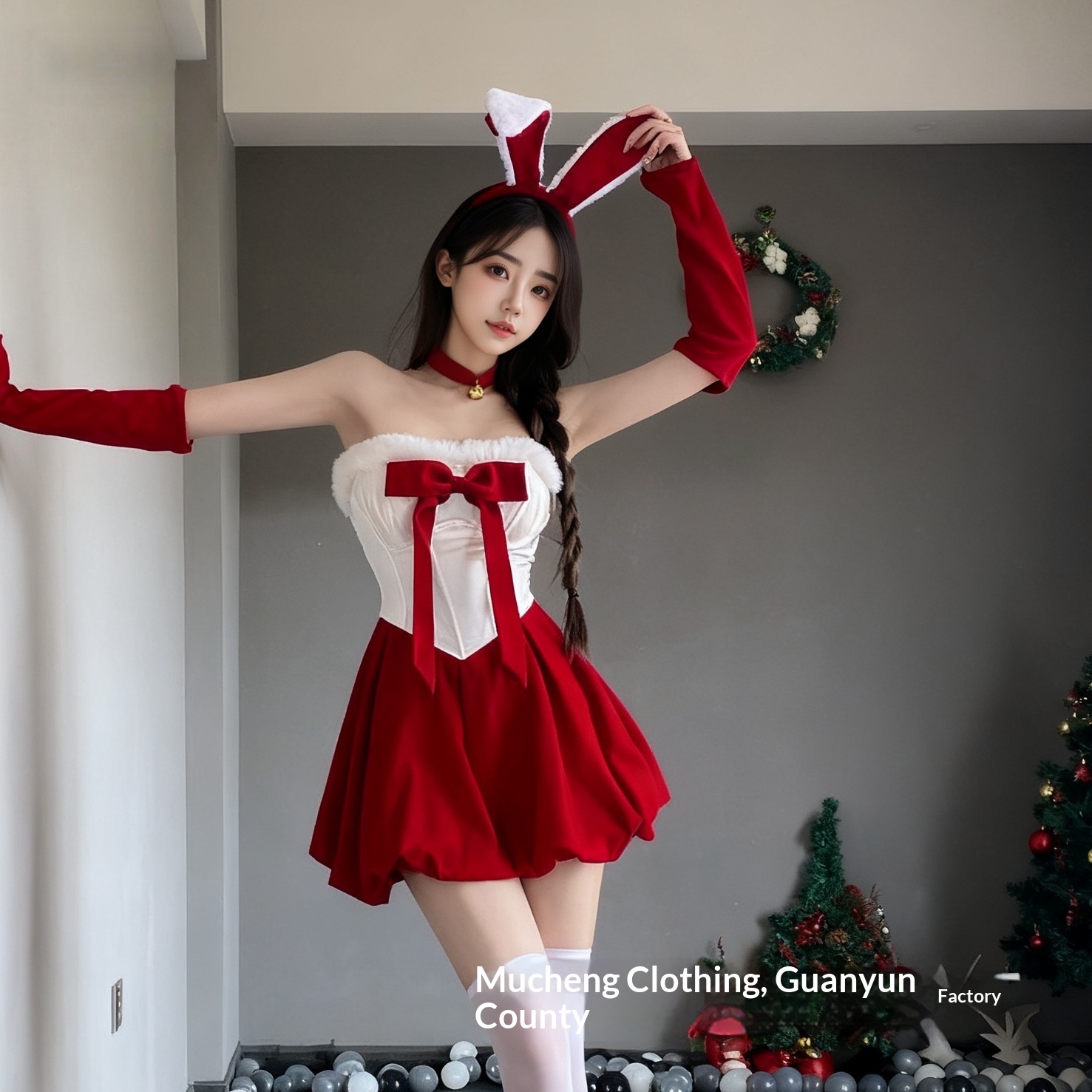 Eros Lab Mucheng Lingerie Sexy Vestito Natalizio Coniglietta Uniforme Tentazione QQNY Passion Set Vestiti Capodanno Battle Robe_voghion.com